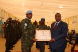 Santarafurika: Ingabo z'u Rwanda zambitswe imidari y'ishimwe